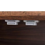 Dispensa da fattoria alta 180 cm con 2 cassetti e 8 ripiani sullo sportello - Mobiletto autoportante con texture in rilievo per cucina, sala da pranzo e soggiorno