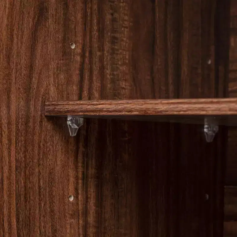 Dispensa da fattoria alta 180 cm con 2 cassetti e 8 ripiani sullo sportello - Mobiletto autoportante con texture in rilievo per cucina, sala da pranzo e soggiorno
