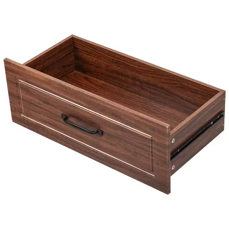 Dispensa da fattoria alta 180 cm con 2 cassetti e 8 ripiani sullo sportello - Mobiletto autoportante con texture in rilievo per cucina, sala da pranzo e soggiorno