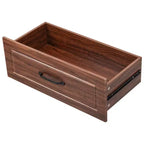 Dispensa da fattoria alta 180 cm con 2 cassetti e 8 ripiani sullo sportello - Mobiletto autoportante con texture in rilievo per cucina, sala da pranzo e soggiorno