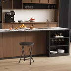 Sgabello Pieghevole da 18 Pollici con Maniglia, Sgabello Pieghevole Rotondo Portatile Resistente, Piedini Antiscivolo, Capacità di 270 kg, per Dormitorio, Cucina