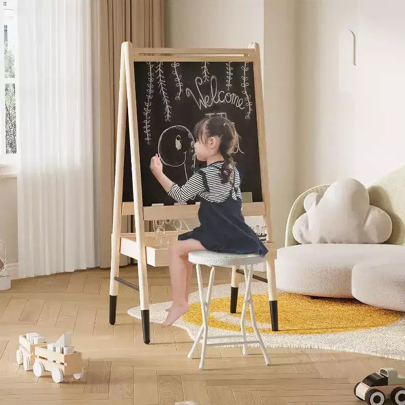 Sgabello Pieghevole da 18 Pollici con Maniglia, Sgabello Pieghevole Rotondo Portatile Resistente, Piedini Antiscivolo, Capacità di 270 kg, per Dormitorio, Cucina