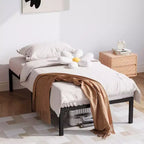 Struttura Letto senza Testiera, Telaio Letto a Piattaforma in Metallo con 12.8" di Spazio Sotto il Letto, Supporto a Doghe Metalliche, Non è Necessario il Box Spring