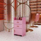 Mobiletto con serratura per salone di bellezza, porta asciugacapelli, cassetto per attrezzatura da parrucchiere