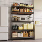 Storage Shelves 5 Tier Garage Shelving Heavy Duty Adjustable Metal Shelving Unit, Garage Shelves for Basement, Warehouse, Pantry, Closet, Kitchen