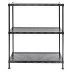 Scaffalatura in Metallo Perforato a 3 Ripiani Standard, 12p x 24l x 28h