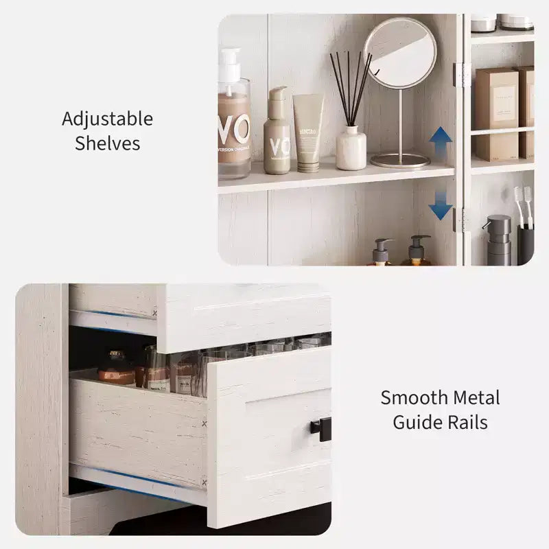 Dispensa alta da cucina da 183 cm, armadio contenitore grande indipendente con 3 cassetti e ripiani regolabili, organizer da fattoria per soggiorno e cucina