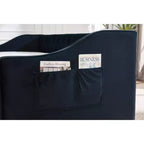 Divano Letto Singolo con Letto Estraibile, Divano Letto in Velluto, Porta USB, Tasche Laterali, Schienale Trapuntato