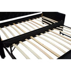 Divano Letto Singolo con Letto Estraibile, Divano Letto in Velluto, Porta USB, Tasche Laterali, Schienale Trapuntato