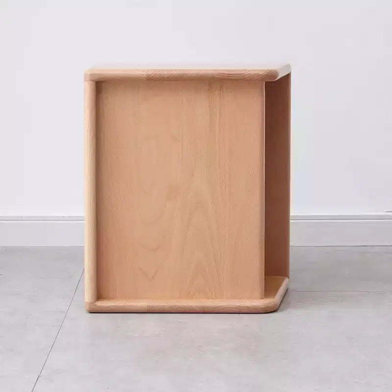 Comodino in legno massello naturale per camera da letto e soggiorno