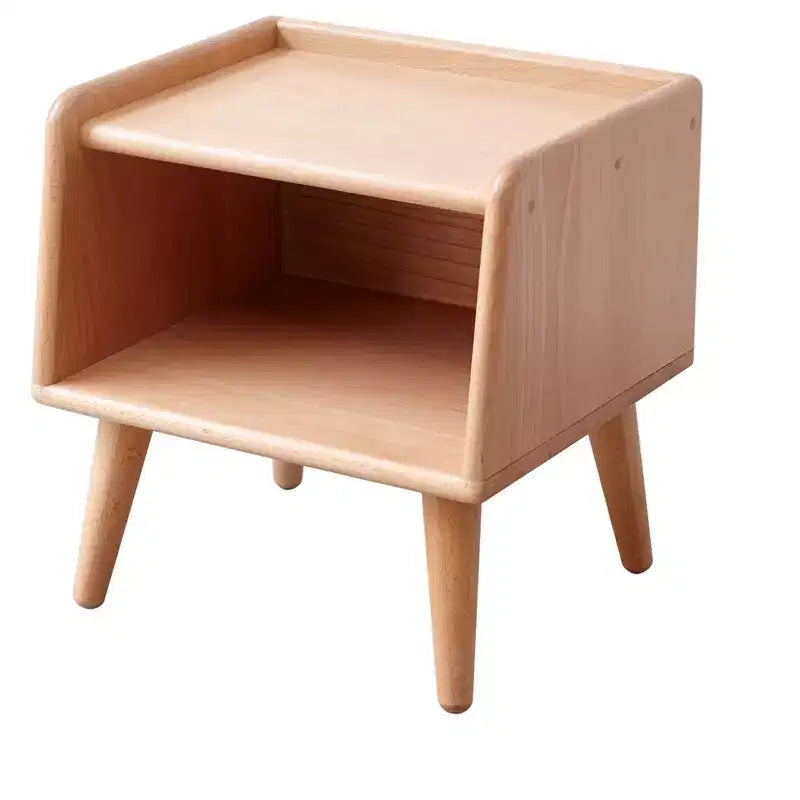 Comodino in legno massello naturale per camera da letto e soggiorno