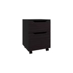 Comodino Moderno con Ripiano Aperto e Armadietto, Tavolino da Notte per Camera da Letta, Design Minimalista